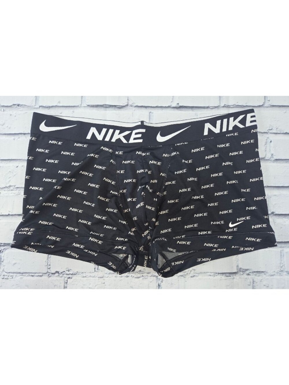 Nike Dri-FIT Black Boxer Briefs XL Recycled Polyester All Over Logo Mens Underwe